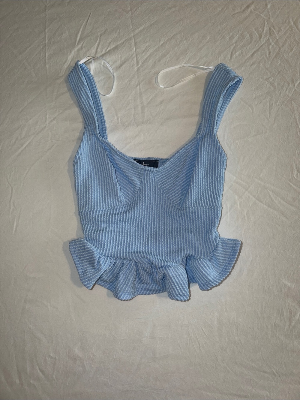 Lulu's Light Blue Ruffled Hem Camisole